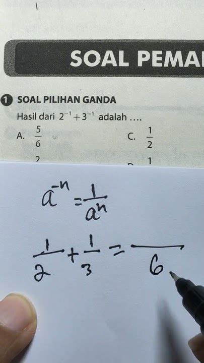 Penjumlahan Bilangan Berpangkat Negatif Matematika Mathematics Maths Cpns Pppk Maths Youtube