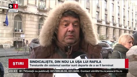 Sindicali Tii Din Nou La U A Lui Rafila Tiri B Tv Nov