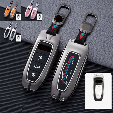 Zinc Alloy Silicone Car Key Fob Cover Case Bag For Audi A A A A A