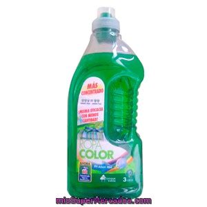 Detergente Lavadora Liquido Ropa Color Bosque Verde Botella 3 L 40