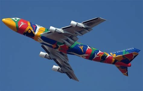 Rugby World Cup Final 1995 "Good Luck Bokke" a great historical Flypass by SAA.... also partook ...