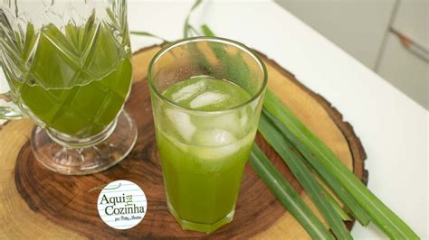 Suco De Capim Santo Aqui Na Cozinha