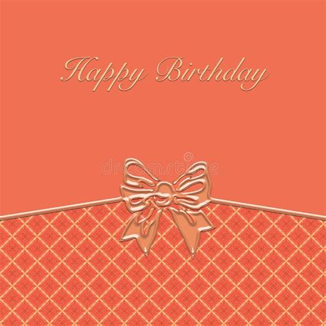 Happy Birthday Greetings Card Stock Vector Illustration Of