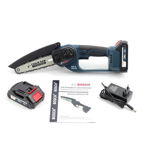 Мини пила цепная аккумуляторная Bosch UniversalChain 24 (24V, 4Аh) АКБ ...