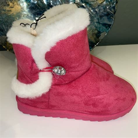 Mudd Shoes New Girls Mudd Cozy Boots Pink Sz 2 Poshmark