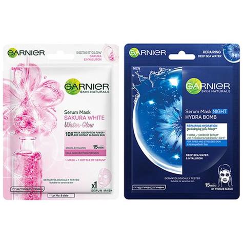 Buy Garnier Skin Naturals Serum Sheet Mask - 1 Sakura White Water Glow ...