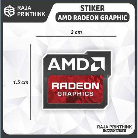 Jual Sticker Stiker Amd Radeon Graphic Tahan Air Waterproof Shopee