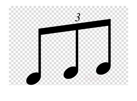 Triplet Note Png Clipart Musical Note Eighth Note - Clip Art Library