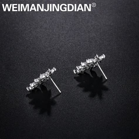 Dropshipping Copilot Weimanjingdian Brand Shiny Marquise Leaf Cubic