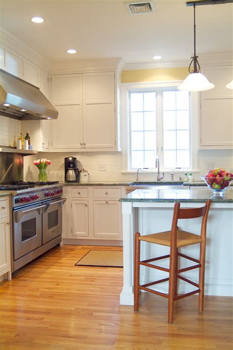 Classic Shaker Style White Kitchen Traditional Kitchen Boston By Kathy Marshall Design