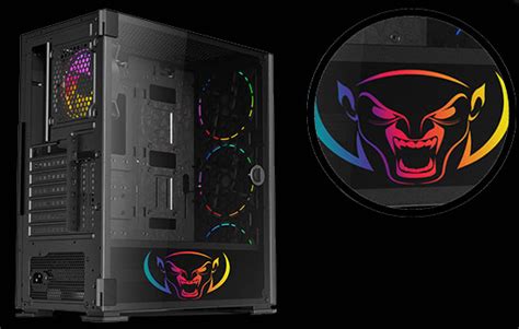 Gabinete Gamer Superframe Vamp Vidro Temperado Argb