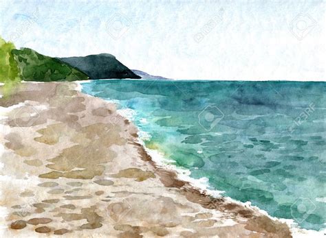 Beach Shore Drawing At Getdrawings Free Download