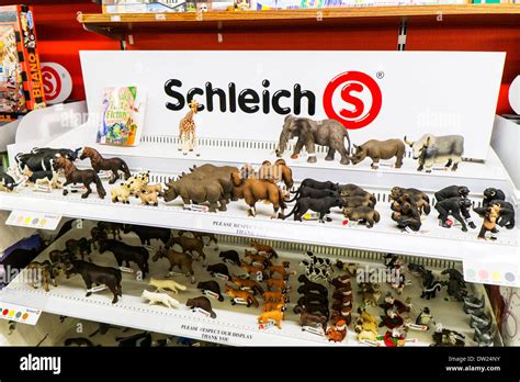 Schleich Animals Toy Toys Plastic Figurines Display Stand Shelf In