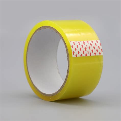 BOPP OPP Packing Transparent Adhesive Tape Yellow Packing Jumbo Roll