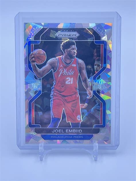 Panini Prizm Joel Embiid Cracked Ice Prizm Philadelphia Ers