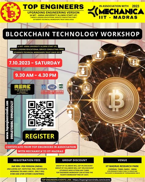 Blockchain Technology Workshop Top Engineers Workshop Chennai