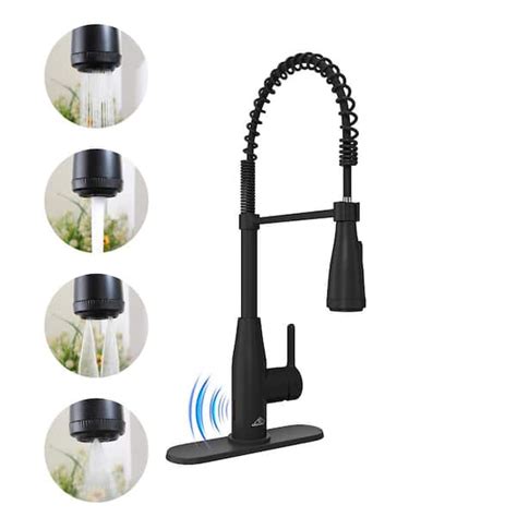 Casainc Single Handle Pull Down Sprayer Kitchen Faucet With Touchless Sensor And Four Functions