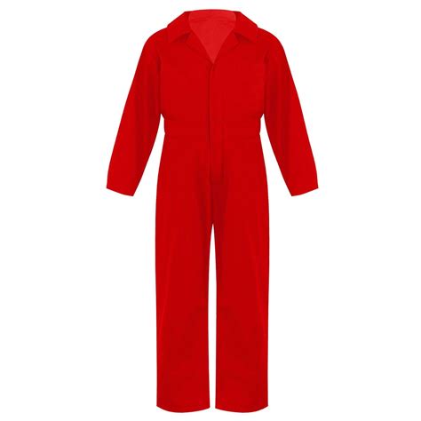 Raenseen Kids Boys Mechanic Coveralls Long Sleeve One Piece Flightsuit