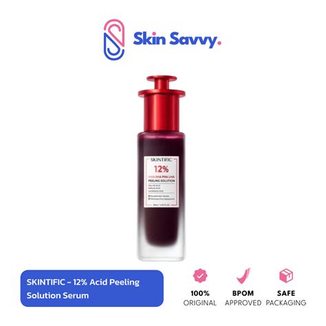 Jual Skintific 12 Acid Peeling Solution Serum 30ml Eksfoliasi Wajah