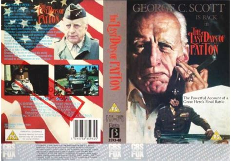 The Last Days Of Patton On CBS FOX United Kingdom Betamax VHS Videotape