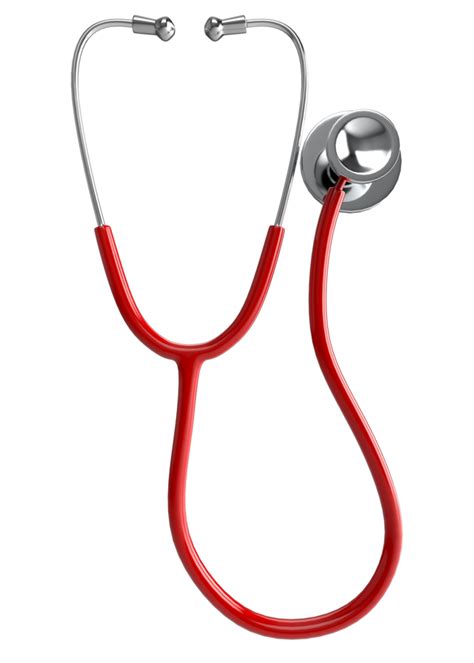 Realistic Medical Stethoscope On Transparent Background Png