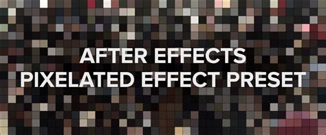 Text Pixelated In After Effects Videohive After Effects Pro Video