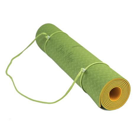 Коврик для йоги Devi Yoga Fruits из двухслойного ТПЕ с разметкой 183*61 ...