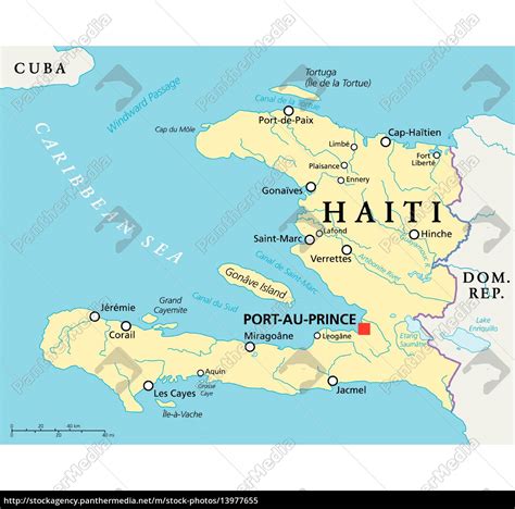 Haiti Political Map - Stock Photo - #13977655 | PantherMedia Stock Agency