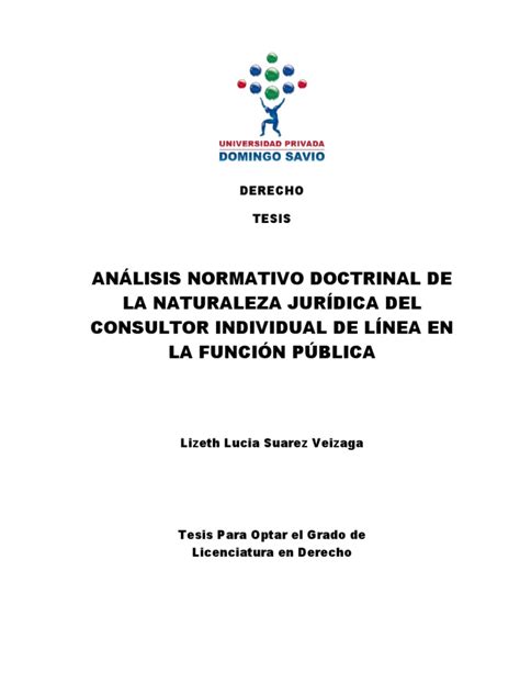 Analisis Normativo Doctrinal De La Naturaleza Juridica Del Consultor Individual De Linea En La