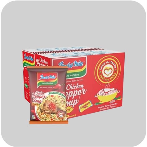 Indomie Noodles Chicken Pepper Soup 70g X 40 Kajolafoods