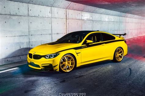 Papel de parede BMW M4 GTS Carros amarelos carro veículo 1920x1080