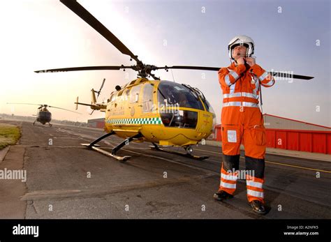 East Anglian Air Ambulance Stock Photo Alamy