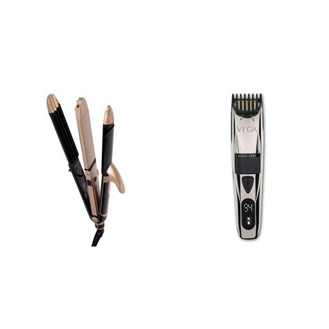 VEGA 3 In 1 Hair Styler Straightener Curler Crimper VHSCC 01