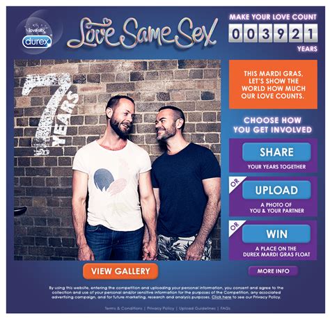 Durex Celebrates Same Sex Relationships Ahead Of Mardi Gras Sponsorship