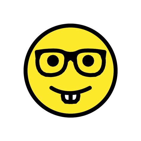 Nerd Face Vector Svg Icon Svg Repo