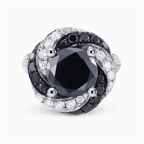 Black and White Diamond Ring - caprice