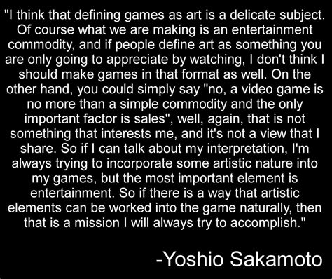 Yoshio Sakamoto talks about video games as an art, and his desire to ...