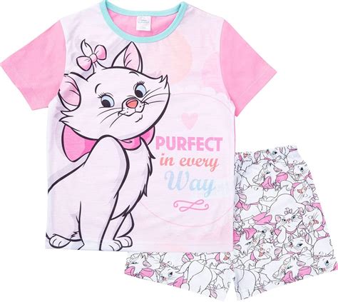 Aristocats Marie Girls Short Pyjamas Ages 3 To 10 Years Uk