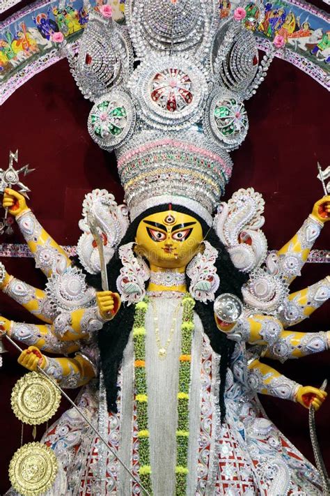 Bagbazar Sarbojanin Durga Puja Festival In Kolkata West Bengal India