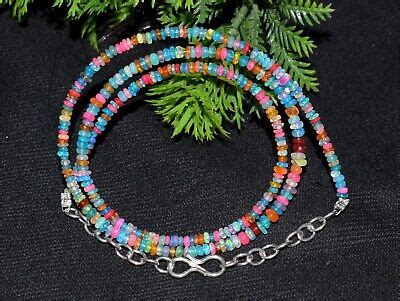 Aaa Natural Ethiopian Opal Wello Fire Opal Gemstone Beads Necklace