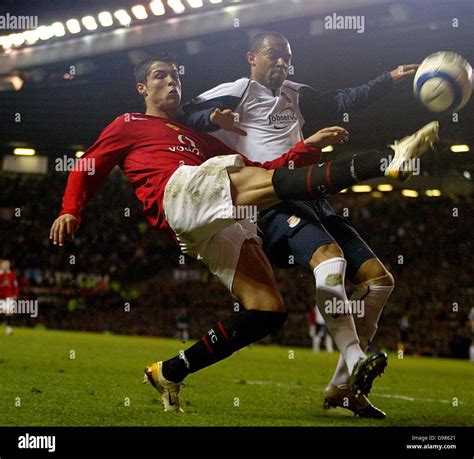 West Ham Uniteds Daniel Gabbidon And Manchester Uniteds Cristiano