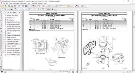 Caterpillar C9 Industrial Engine Parts Manual