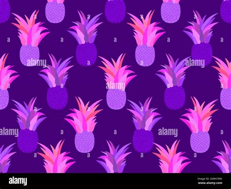 Pineapple Seamless Pattern Summer Fruit Pattern Pineapple Fruit Tropical Background For T