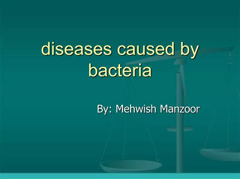 diseases caused  bacteria pptx