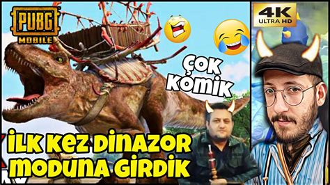 İLK KEZ DİNOZOR MOD GİRDİK with AKREP07 4K PUBG MOBİLE YouTube