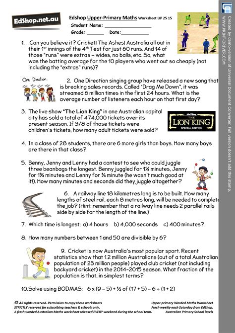 great maths word problem worksheets released  week  win