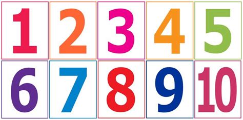 Large Printable Number Flash Cards Large Printable Numbers Printable