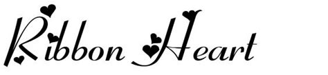 Ribbon Heart Font Download Free / LegionFonts