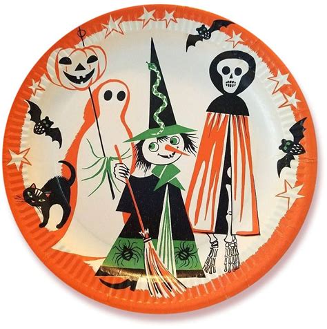 Vintage Halloween Paper Plate Halloween Prints Vintage Halloween