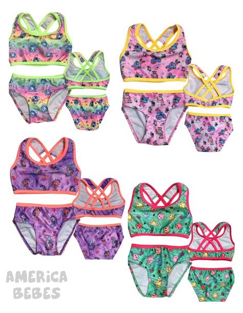 Bikini Nena Top Con Volado Patch Y Vedetina Lisa Gadi America Bebes